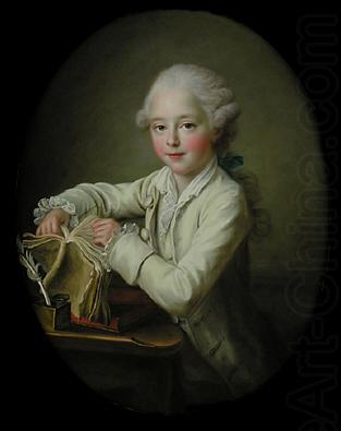 Francois-Hubert Drouais Portrait of marquis de Briges, aged 7 china oil painting image